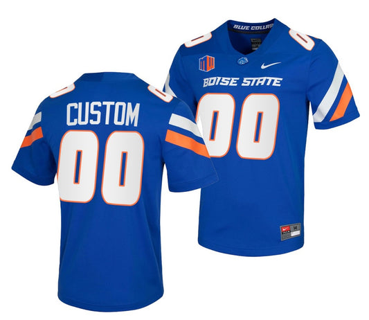 Custom Boise State Broncos Jersey Name and Number NCAA College Football Untouchable Royal