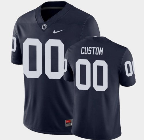 Custom Penn State Nittany Lions Jersey Name and Number NCAA College Football Navy