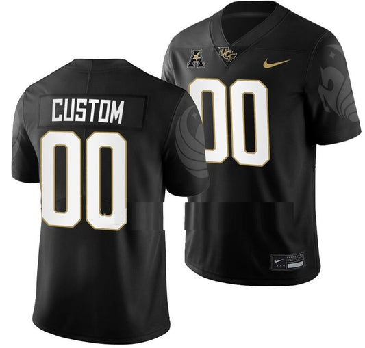 Custom UCF Knights Jersey Name and Number NCAA College Football Game Black