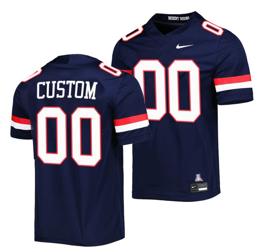 Custom Arizona Wildcats Jersey Name and Number NCAA College Football Untouchable Navy