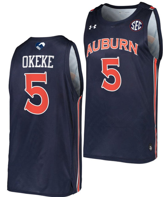 Chuma Okeke Jersey Auburn Tigers College Basketball #5