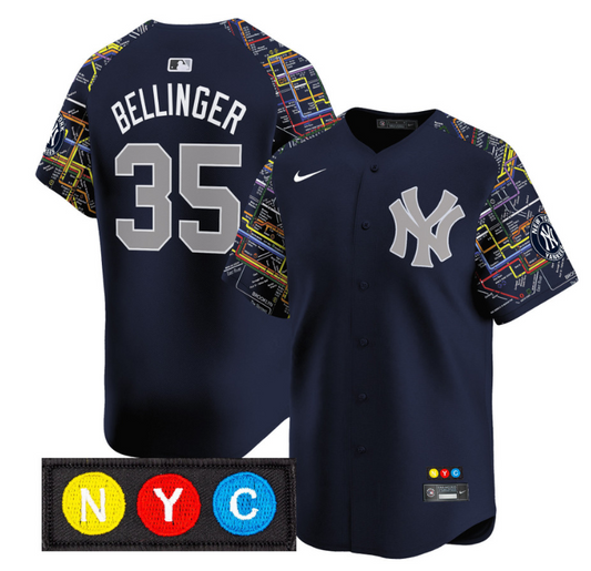Cody Bellinger Jersey #35 New York Yankees Subway Style Vapor Premier Limited Stitched