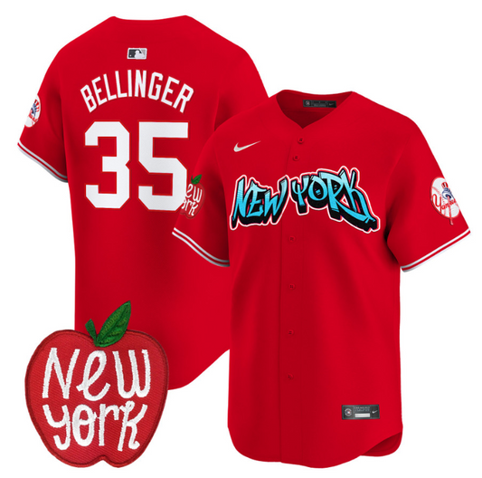 Cody Bellinger Jersey #35 New York Yankees Apple Patch Vapor Premier Limited Stitched Red