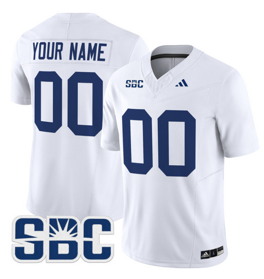 Custom Georgia Southern Eagles Jersey 2024 Vapor Limited Stitched White
