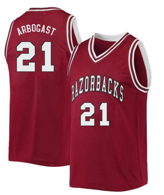 Cade Arbogast Jersey Arkansas Razorbacks College Basketball #21