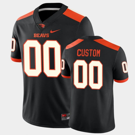 Custom Oregon State Beavers Jersey Name and Number NCAA College Football Replica Black