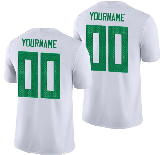 Custom Oregon Ducks Jersey Name and Number NCAA College Football White