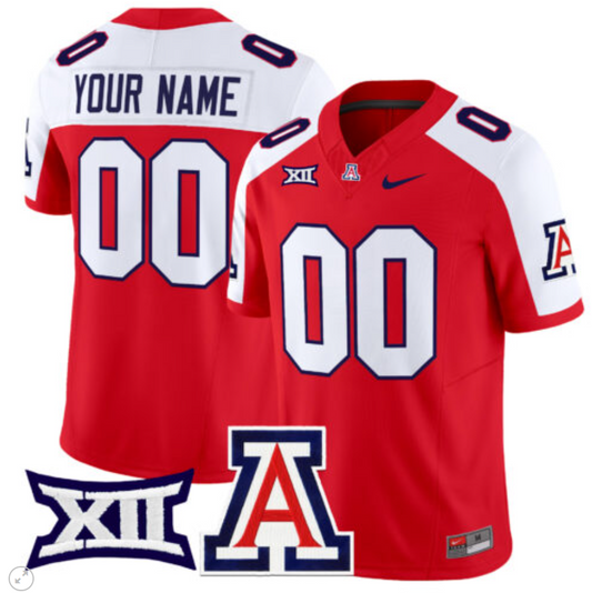 Custom Arizona Wildcats Jersey Name and Number Vapor Limited Football Red Alternate