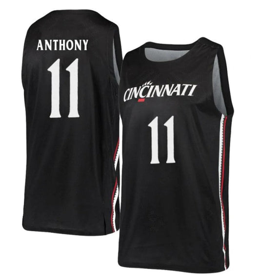 CJ Anthony Jersey Cincinnati Bearcats College Basketball Black #11