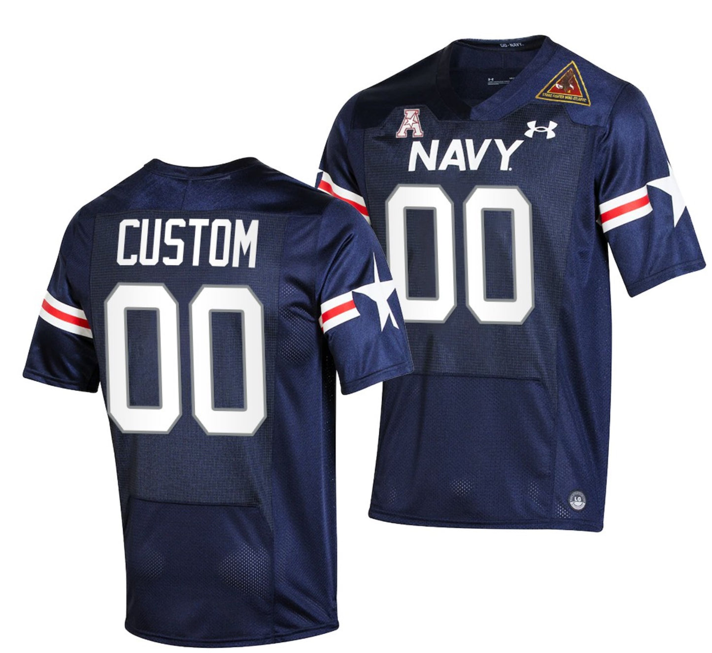 Custom Navy Midshipmen Jersey Name and Number NCAA College Football Fly Navy Rivalry