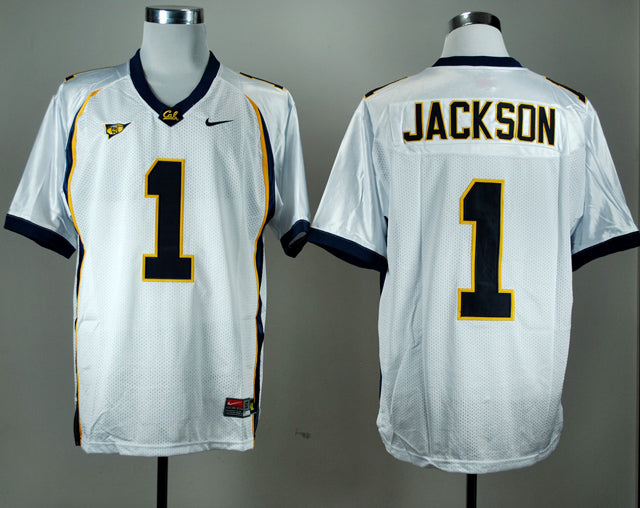 California Golden Bears #1 DeSean Jackson NCAA Football Jersey White