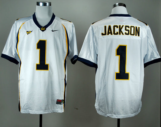 California Golden Bears #1 DeSean Jackson NCAA Football Jersey White