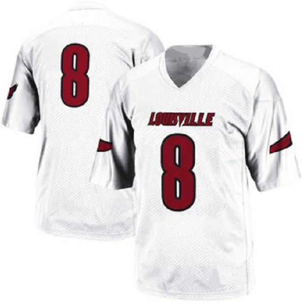 Custom Louisville Cardinals Jersey Name and Number NCAA College Football Style 1