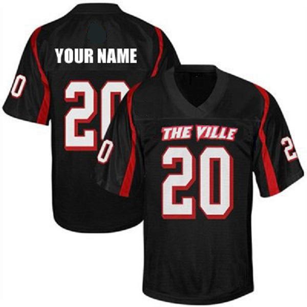 Custom Louisville Cardinals Jersey Name and Number NCAA College Football Style 3