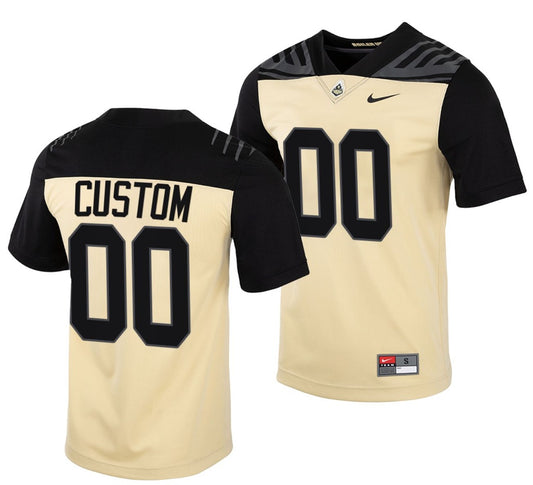 Custom Purdue Boilermakers Jersey Name and Number NCAA College Football Vapor Untouchable Gold