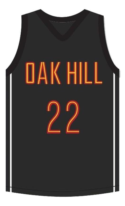 Carmelo Anthony Jersey #22 Oak Hill Academy Basketball Sewn Black
