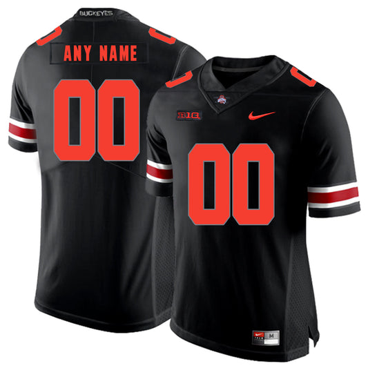 Custom Ohio State Buckeyes Jersey Name and Number NCAA College Football Big Patch Black