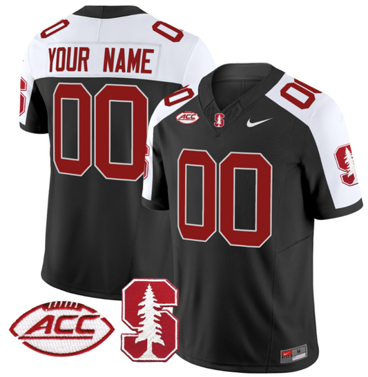 Custom Stanford Cardinal Jersey Name and Number Vapor Limited College Football Stitched Black Alternate