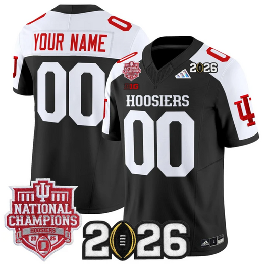 Custom Indiana Hoosiers Jersey 2025 National Champions 2026 Patch Stitched