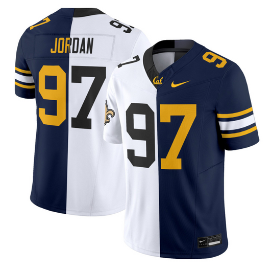 Cameron Jordan Jersey #97 California Golden Bears Split Vapor Limited Stitched