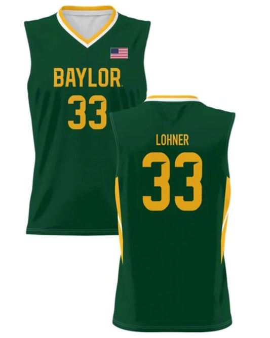 Caleb Lohner Anthracite Jersey Baylor Bears College Basketball #33