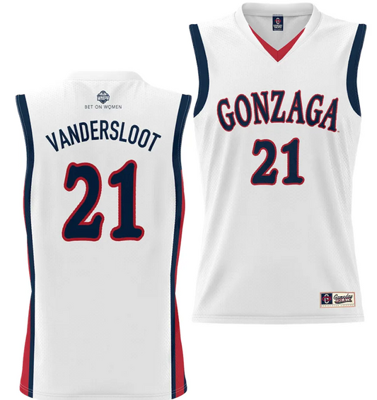 Drew Timme Jersey #2 Gonzaga Bulldogs NIL College Basketball Lightweight White