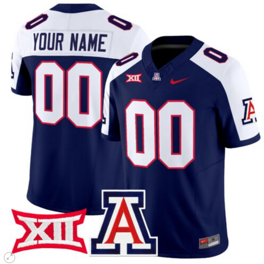 Custom Arizona Wildcats Jersey Name and Number Vapor Limited Football Navy Alternate