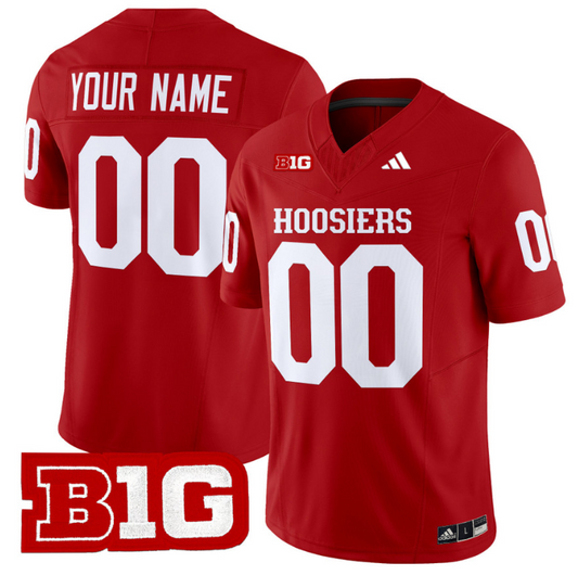 Custom Indiana Hoosiers Jersey Name and Number Vapor Limited Football Crimson