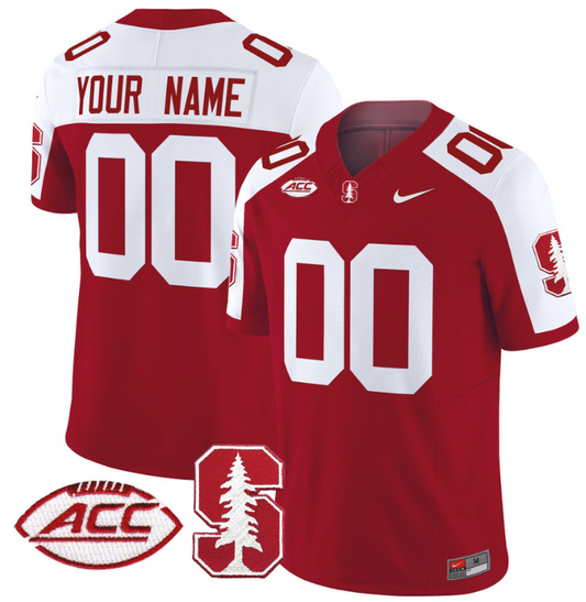 Custom Stanford Cardinal Jersey Name and Number Vapor Limited College Football Stitched Crimson Alternate