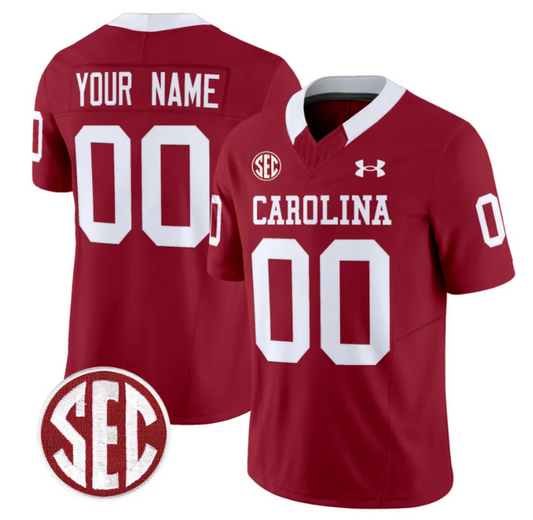 Custom South Carolina Gamecocks Jersey Name and Number Football 1980 Throwback Vapor Limited White