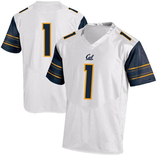 Custom California Golden Bears Jersey Name and Number NCAA College Football White