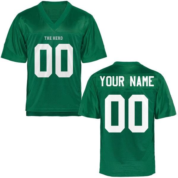 Custom Marshall Thundering Herd Jersey Name and Number NCAA College Football