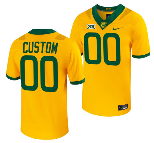 Custom Baylor Bears Jersey Name and Number NCAA College Football Untouchable Gold