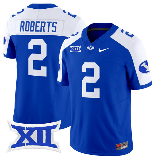 Chase Roberts Jersey #2 BYU Cougars Vapor Limited College Football Stitched Royal Alternate