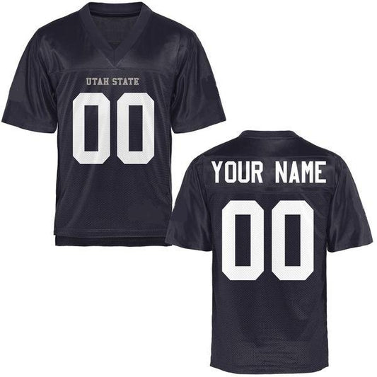 Custom Utah State Aggies Jersey Name and Number NCAA College Football Style 1