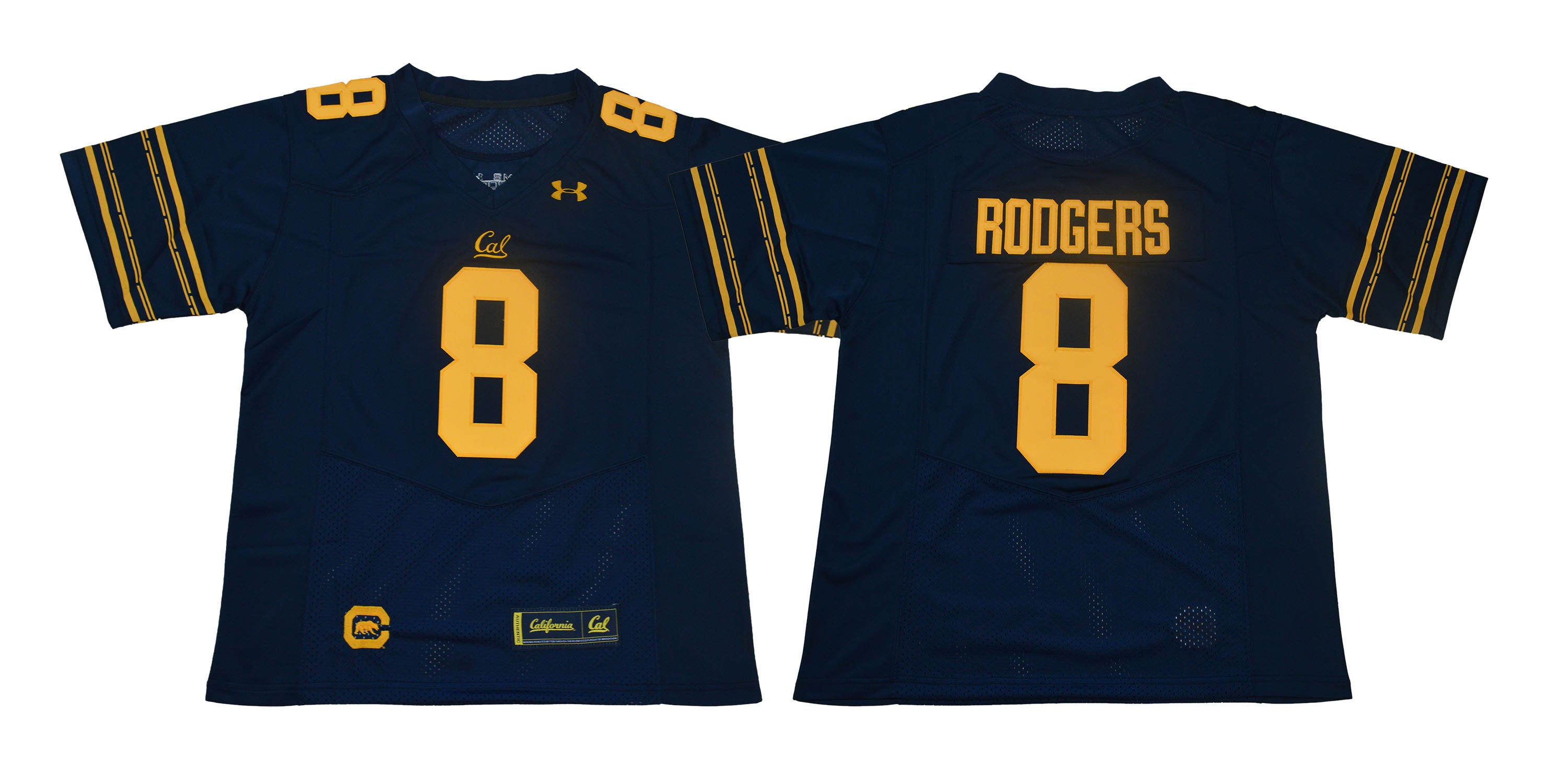 California Golden Bears #8 Rodgers NCAA Football Jersey Dark Blue