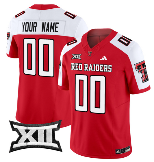 Custom Texas Tech Red Raiders Jersey Name and Number Vapor Limited Football Red Alternate