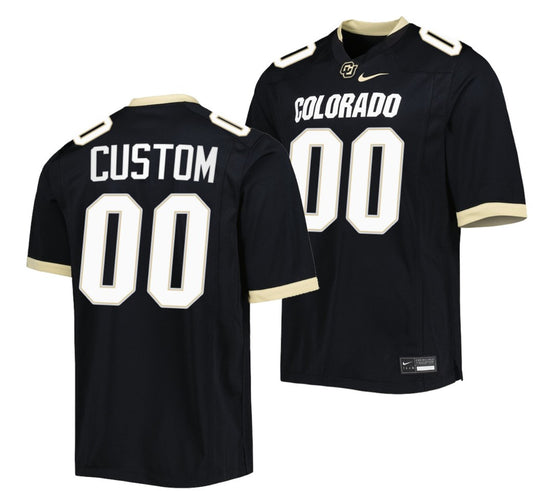 Custom Colorado Buffaloes Jersey Name and Number NCAA College Football Untouchable Black