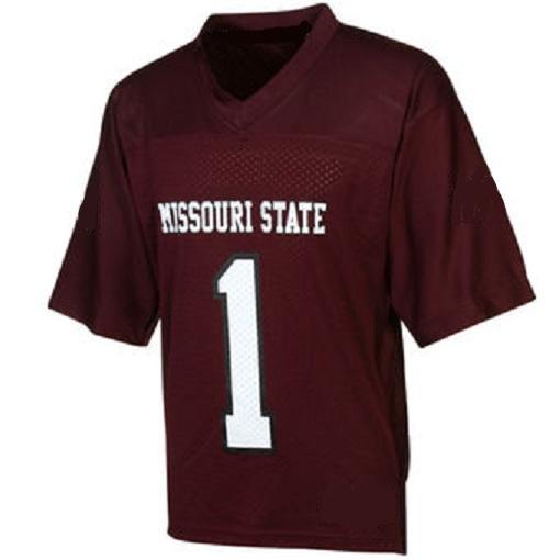 Custom Missouri State Jersey Name and Number NCAA College Football
