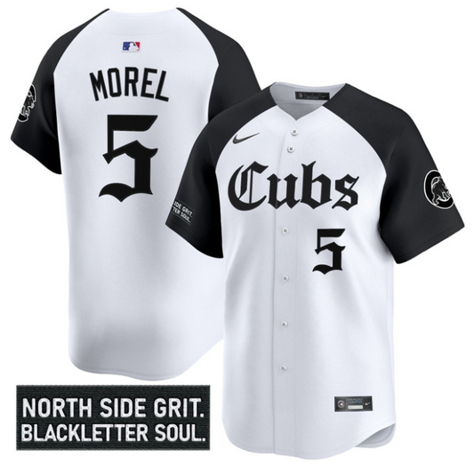 Christopher Morel Jersey #5 Chicago Cubs Gothic North Side Edition Vapor Limited Stitched Black