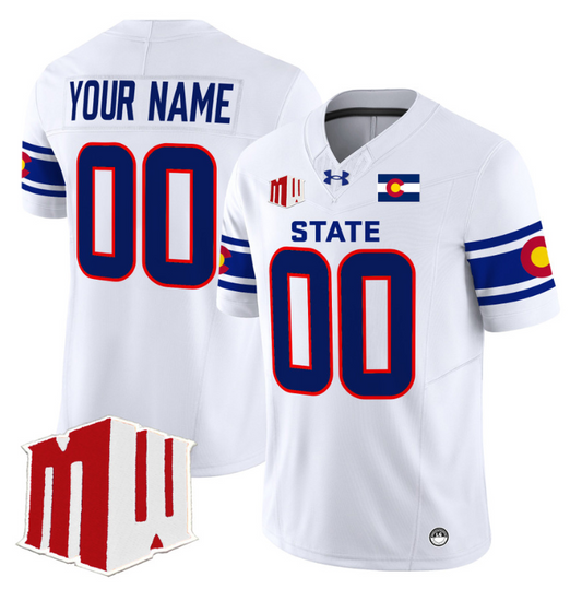 Custom Colorado State Rams Jersey 2024 Vapor Limited Stitched State Pride