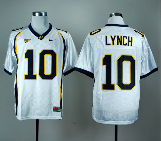 California Golden Bears #10 Marshawn Lynch Football Jersey White