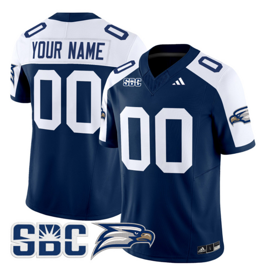 Custom Georgia Southern Eagles Jersey 2024 Vapor Limited Stitched Blue Alternate