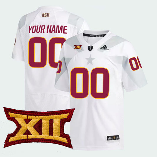 Custom Arizona State Sun Devils Jersey Name and Number College Football White Game – All Stitched