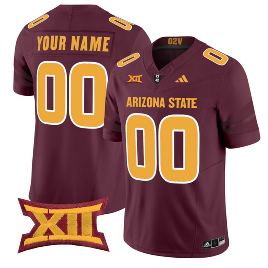 Custom Arizona State Sun Devils Jersey Name, Number 2025 Stitched Maroon