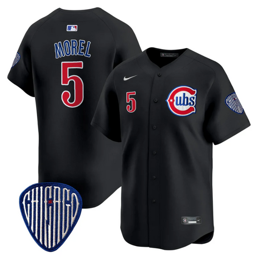 Christopher Morel Jersey #5 Chicago Cubs Blue Alternate Vapor Premier Limited Stitched Black