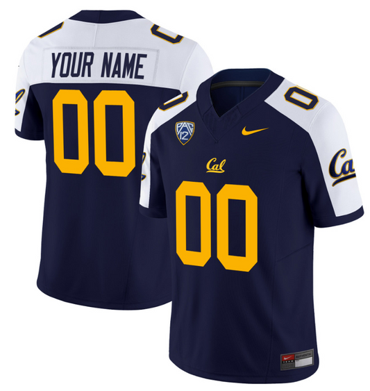 Custom California Golden Bears Jersey Limited Football Stitched Navy Alternate