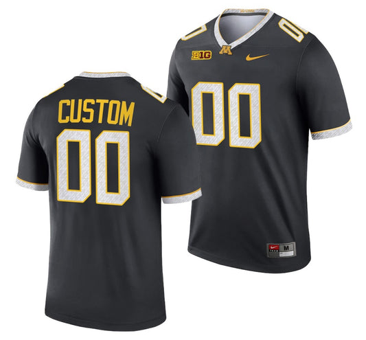 Custom Minnesota Golden Gophers Jersey Name and Number NCAA College Football Legend Gray
