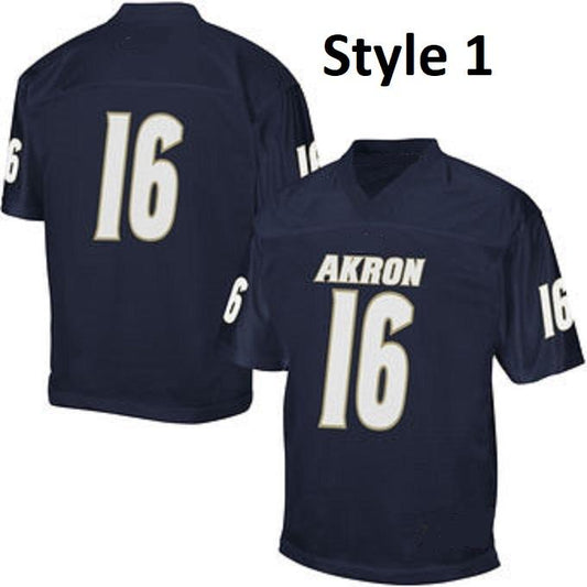 Custom Akron Zips Jersey Name and Number NCAA College Football Style 1