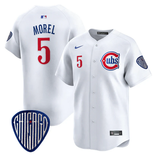 Christopher Morel Jersey #5 Chicago Cubs Blue Alternate Vapor Premier Limited Stitched White